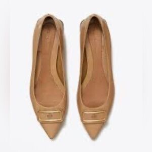 NWOT Tory Burch Giorgio pattern leather flats